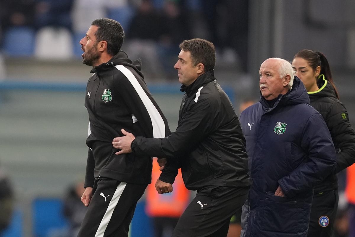 Sassuolo-Fiorentina: espulso Fabio Grosso al 59' per eccesso di proteste